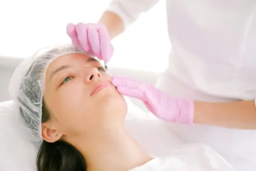 Lady getting a treatment